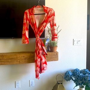 Diane Von Furstenberg Sun dial wrap dress.